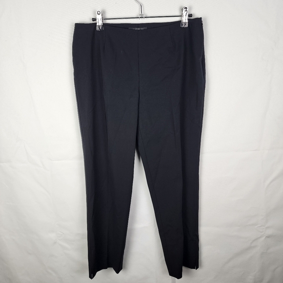 Lafayette 148 Cropped Bleecker Side Zip Straight Leg Dress Pants Size 4 - Picture 1 of 6